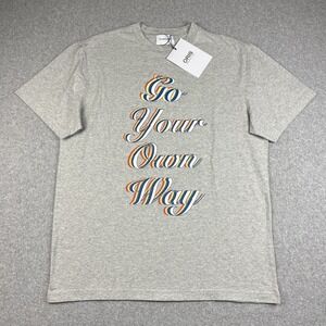 Oris T Shirt Mens Large Hölstein 1904 Go Your Own Way Organic Cotton Gray NWT